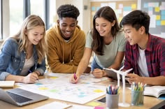 Students learning and preparing for their future